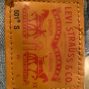 Straight Leg Levi’s 501 S